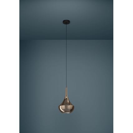 Eglo - Lampa wisząca na lince 1xE27/28W/230V miedziana