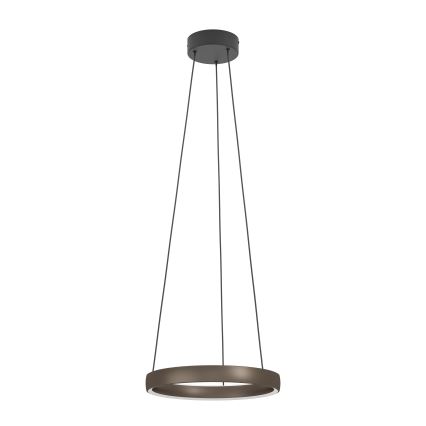 Eglo Stars of Light - ściemnialna lampa wisząca na lince z czujnikiem ruchu 2xLED/19W/230V 2200-6500K śr. 55 cm brązowa