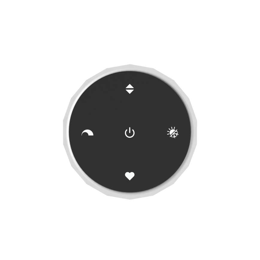 Eglo - Ściemnialna lampa sufitowa LED/5,5W/230V + LED/1,6W 2200-6500K śr. 25 cm czarny chrom + pilot zdalnego sterowania