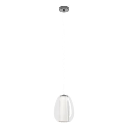 Eglo - LED ściemnialny żyrandol na przewodzie LED/7W/230V + LED/1,6W 2200-6500K czarny chrom
