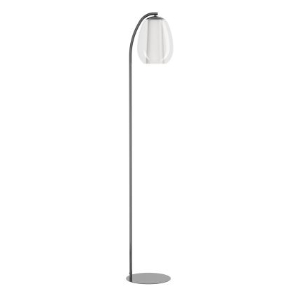 Eglo - ściemnialna lampa stojąca LED/7W/230V + LED/1,6W 2200-6500K czarny chrom
