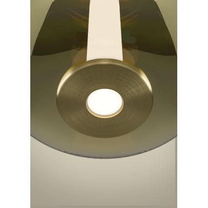 Eglo - LED ściemnialna lampa wisząca na lince LED/5,5W/230V + LED/1,6W 2200-6500K śr. 21 cm złota