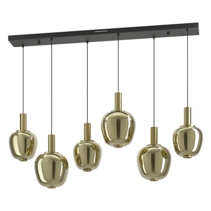 Eglo - LED ściemnialny żyrandol 3xLED/5W/230V + 3xLED/6,5W + 6xLED/1,6W 2200-6500K złoty