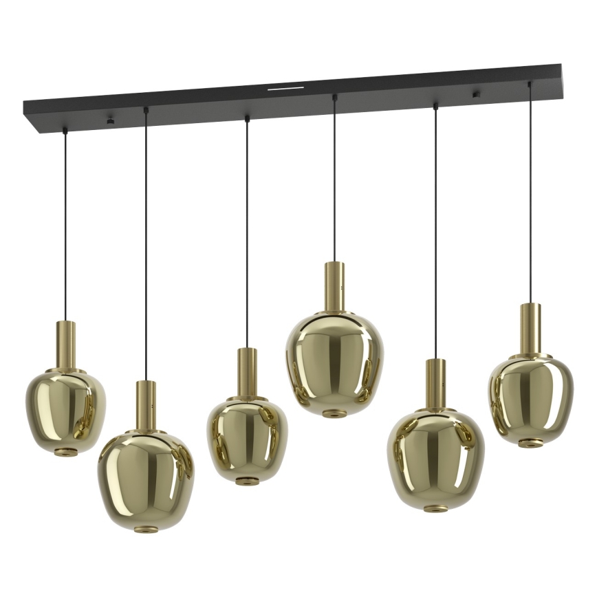 Eglo - Żyrandol LED ściemnialny 3xLED/5W/230V + 3xLED/6,5W + 6xLED/1,6W złoty