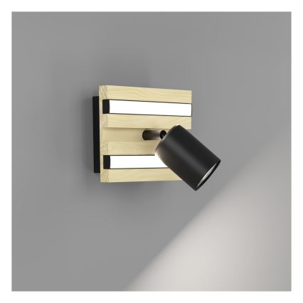 Eglo - Kinkiet punktowy LED 1xLED/2,2W/230V + 2xLED/1,2W + 2xLED/2W beżowy/czarny