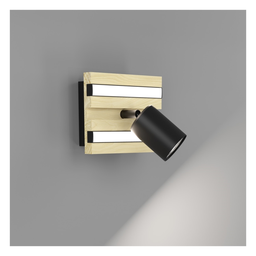 Eglo - Kinkiet punktowy LED 1xLED/2,2W/230V + 2xLED/1,2W + 2xLED/2W beżowy/czarny