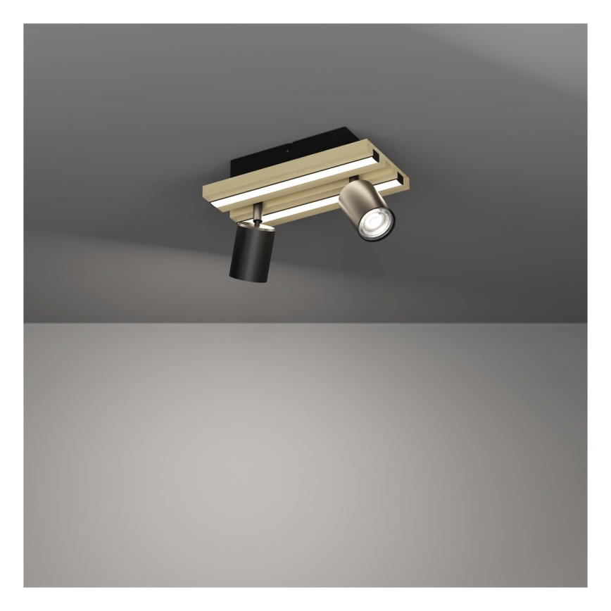 Eglo - Oprawa punktowa LED 2xLED/2,2W/230V + 2xLED/1,2W + 2xLED/2W beżowa/czarna