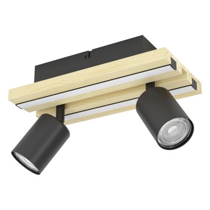 Eglo - Oprawa punktowa LED 2xLED/2,2W/230V + 2xLED/1,2W + 2xLED/2W beżowa/czarna