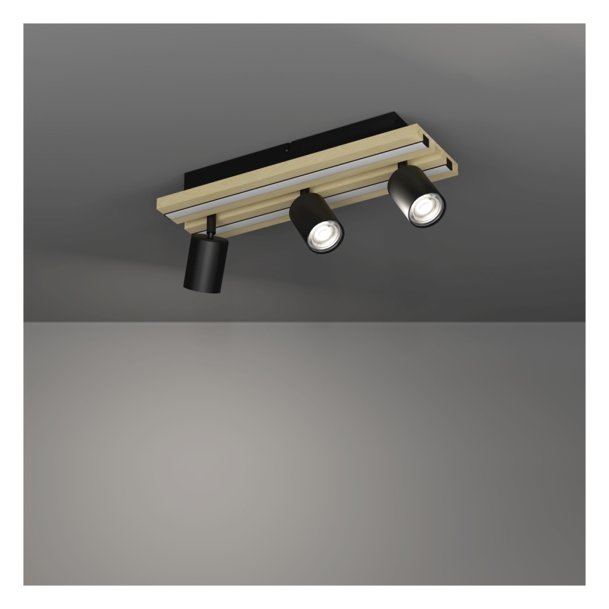 Eglo - Oprawa punktowa LED 3xLED/2,2W/230V + 2xLED/1,2W + 2xLED/2W beżowa/czarna