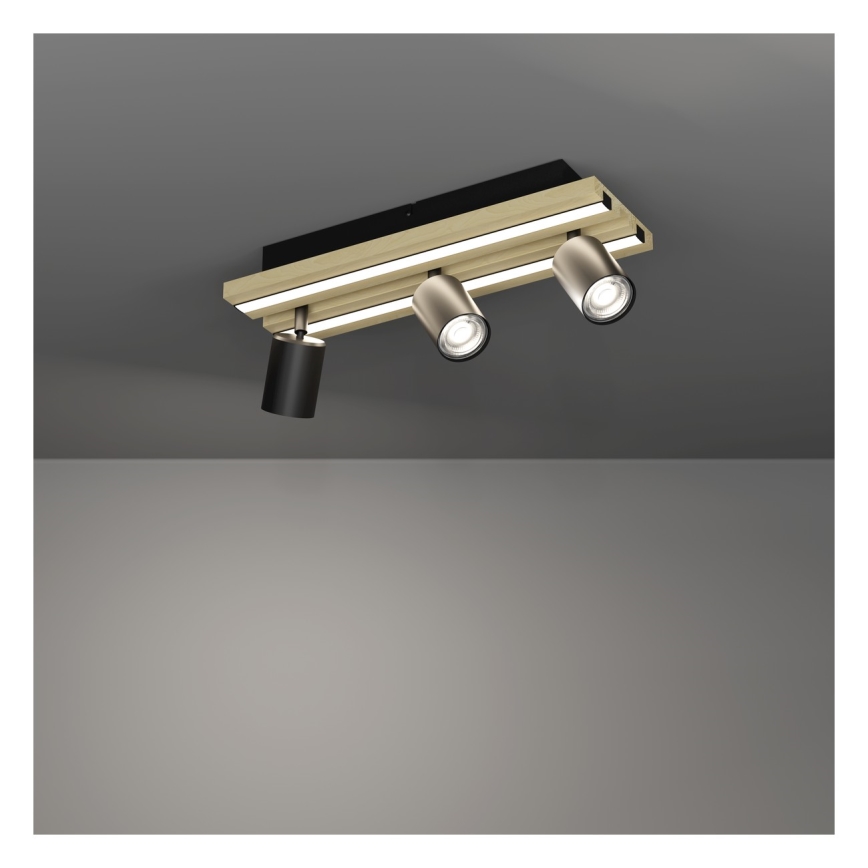 Eglo - Oprawa punktowa LED 3xLED/2,2W/230V + 2xLED/1,2W + 2xLED/2W beżowa/czarna