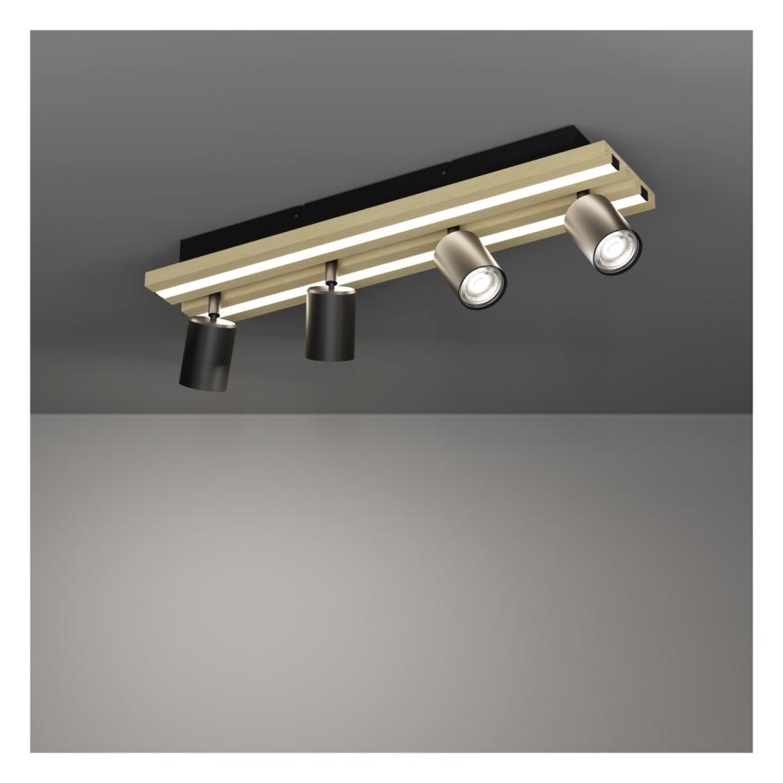 Eglo - LED oprawa punktowa 4xLED/2,2W/230V + 2xLED/1,2W + 2xLED/2W beżowa/czarna