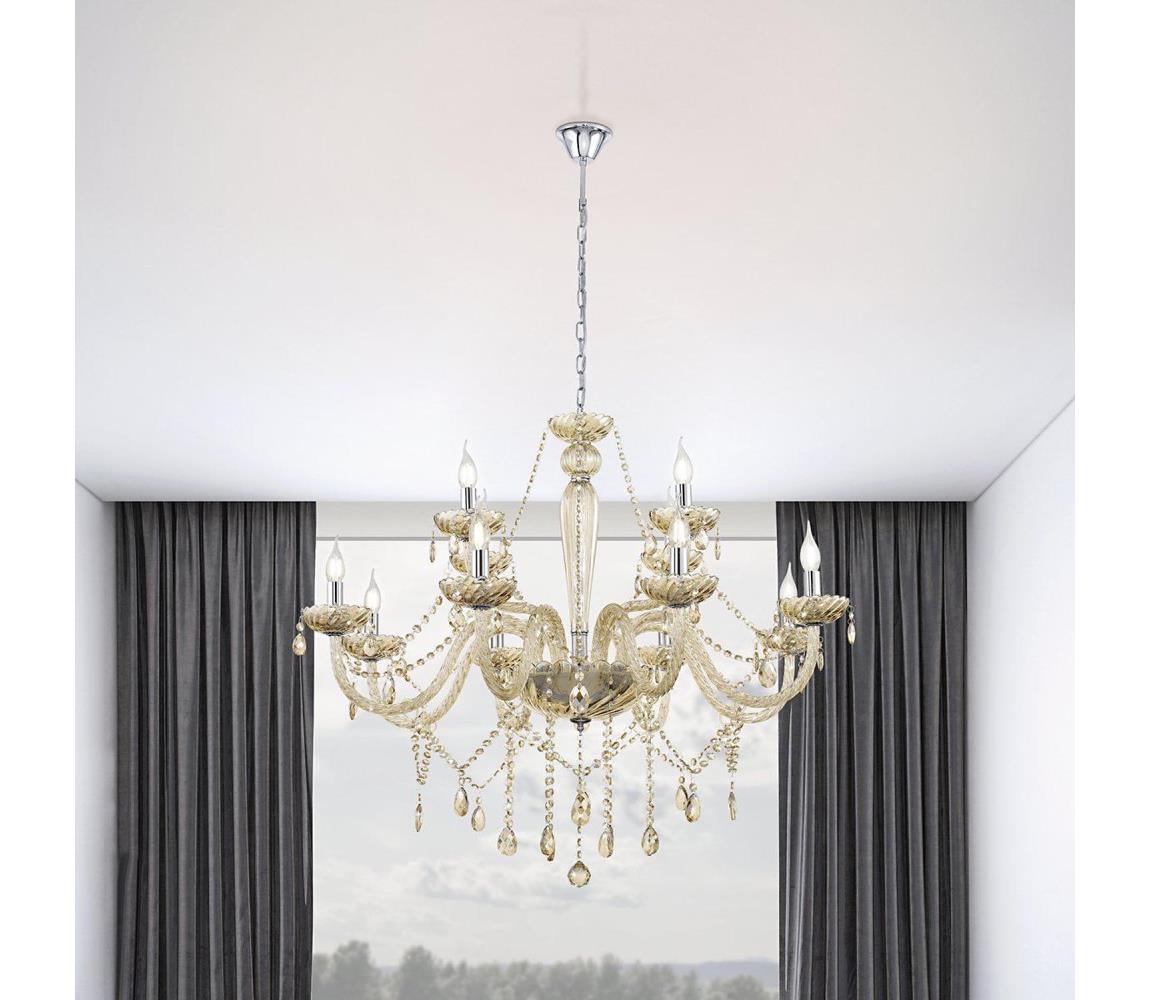 Eglo 39094 - Żyrandol BASILANO 12xE14/40W/230V