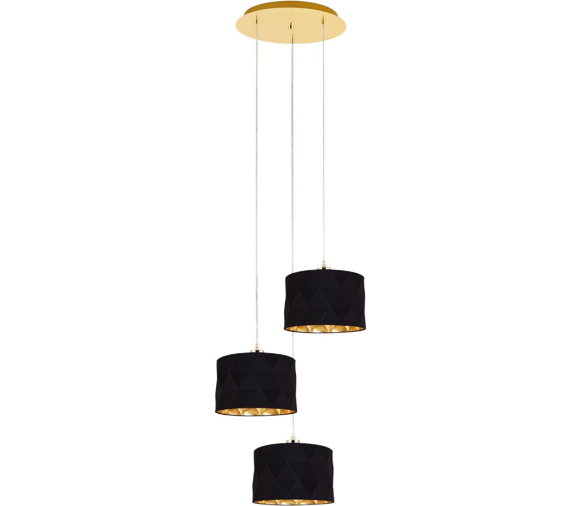 Eglo 39226 - Żyrandol DOLORITA 3xE27/60W/230V
