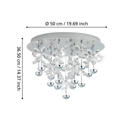 Eglo - LED ściemnialna oprawa sufitowa LED/27W/230V