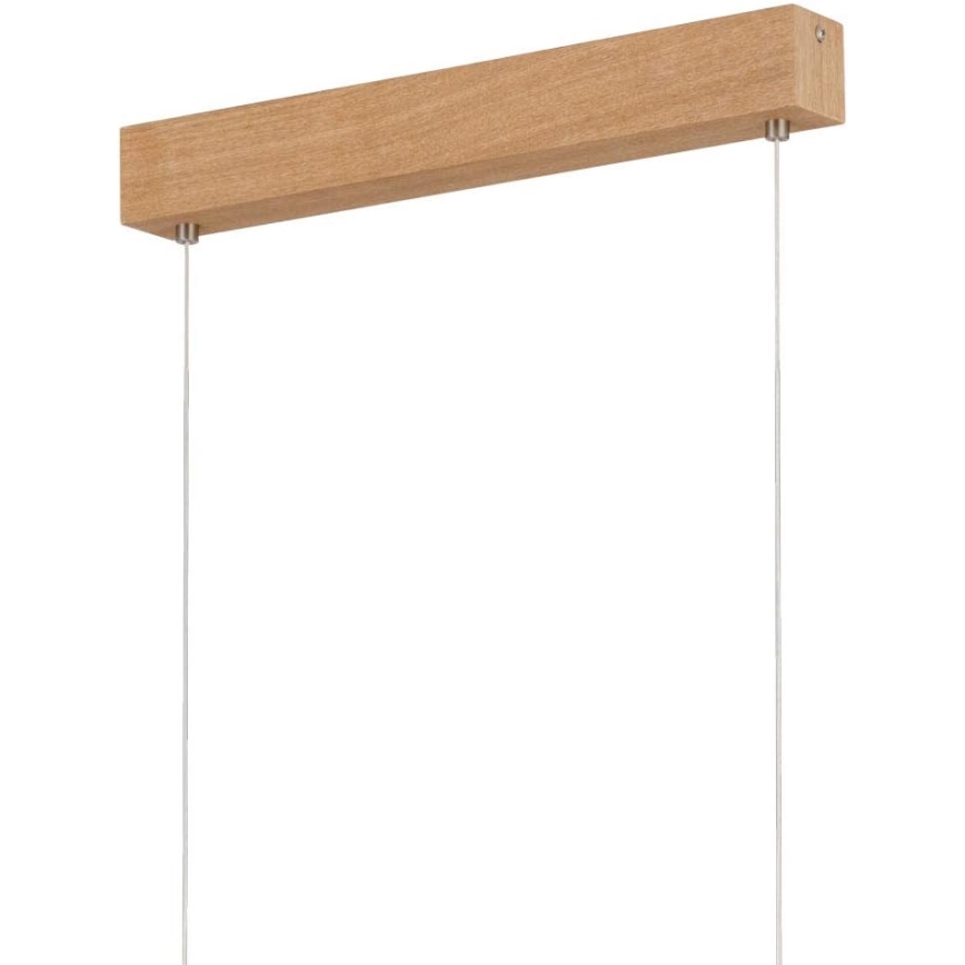 Eglo 39344 - Żyrandol LED na lince CLIMENE LED/17W/230V + LED/4,2W dąb