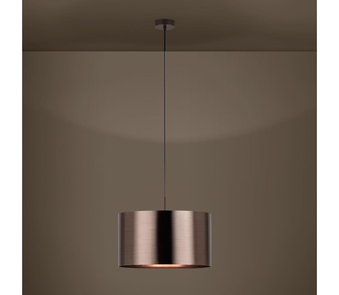 Eglo 39356 - Żyrandol na lince SAGANTO 1 1xE27/60W/230V miedziany