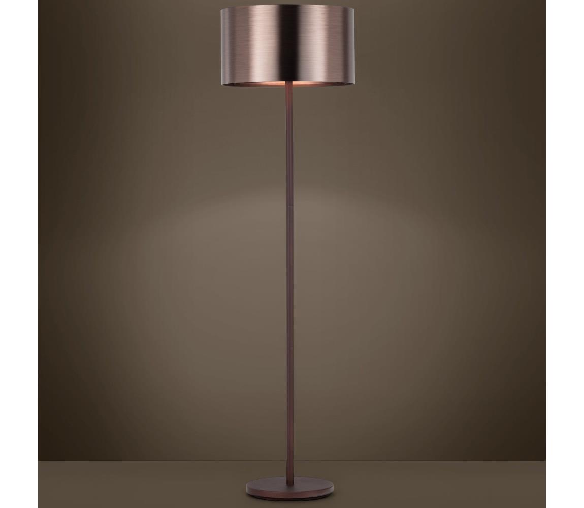Eglo 39358 - Lampa podłogowa SAGANTO 1 1xE27/60W/230V miedziany