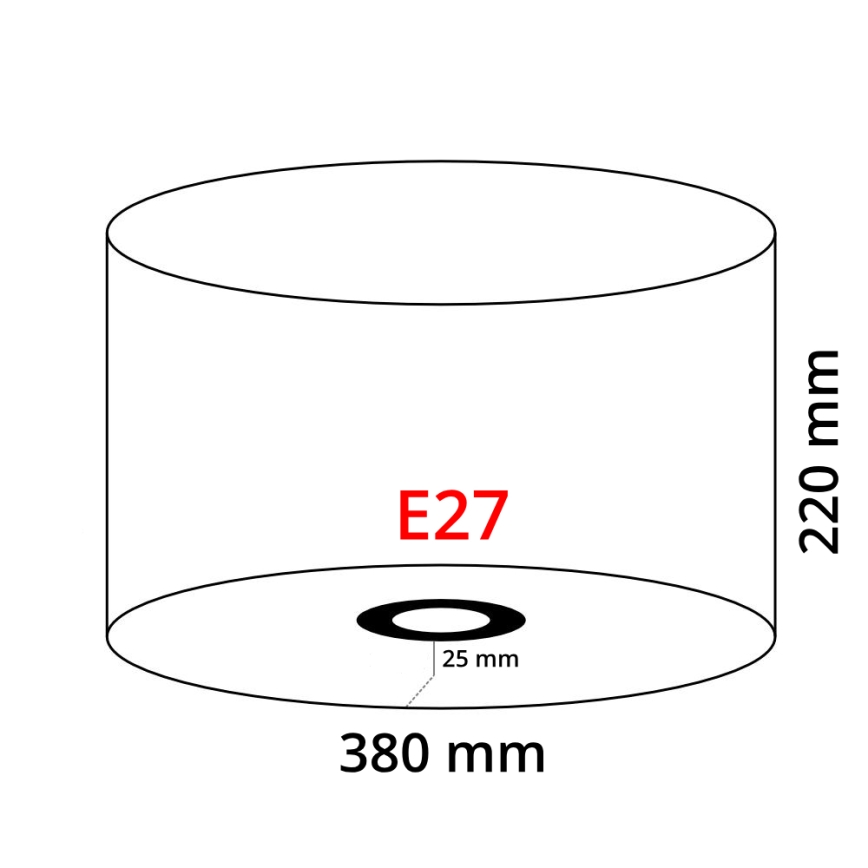 Eglo 39366 - Abażur NADINA 1 E27 śr.38 cm zielony