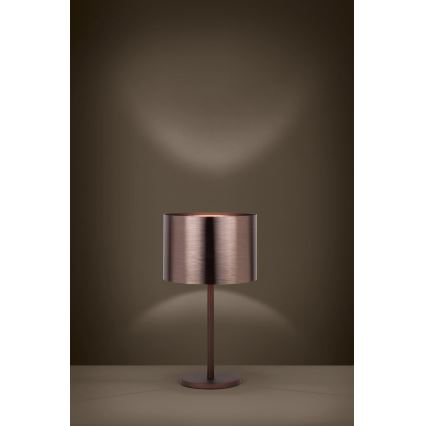 Eglo - Lampa stołowa 1xE27/60W/230V miedziany