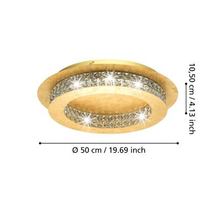 Eglo - LED Plafon ściemnialny LED/31,5W/230V
