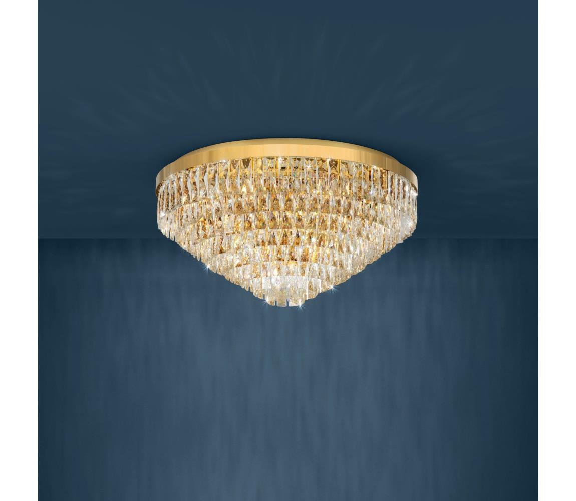 Eglo 39459 - Plafon VALPARAISO 16xE14/40W/230V złoty