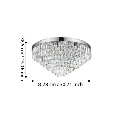 Eglo - Plafon 16xE14/40W/230V