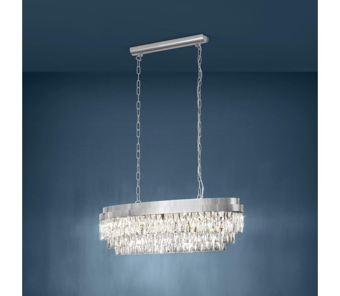 Eglo 39494 - Żyrandol na łańcuchu VALPARAISO 10xE14/40W/230V błyszczący chrom
