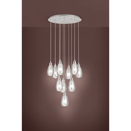 Eglo - Żyrandol na lince 10xE27/60W/230V