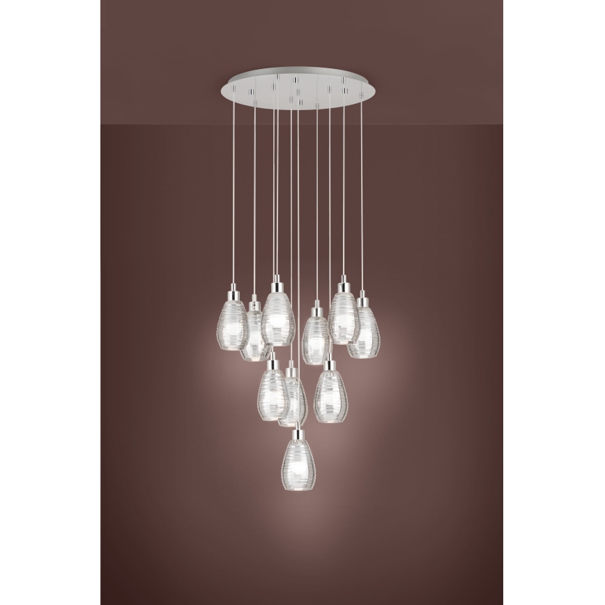 Eglo - Żyrandol na lince 10xE27/60W/230V