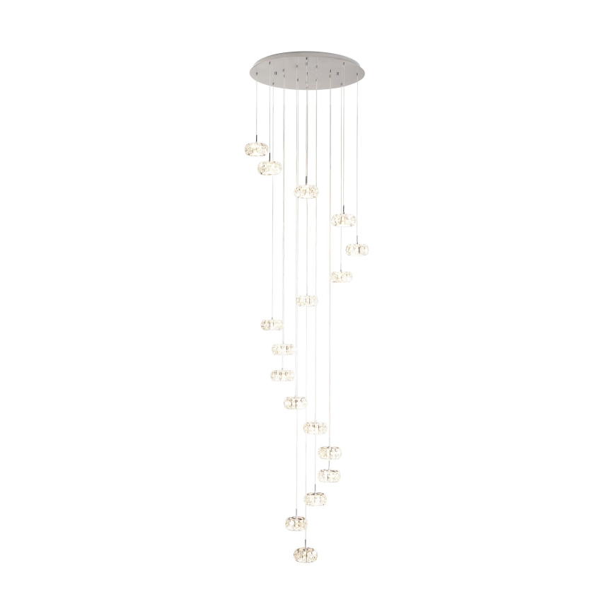 Eglo  - LED Kryształowy ściemniany żyrandol na lince 17xLED/4,5W/230V