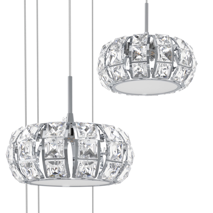 Eglo  - LED Kryształowy ściemniany żyrandol na lince 17xLED/4,5W/230V