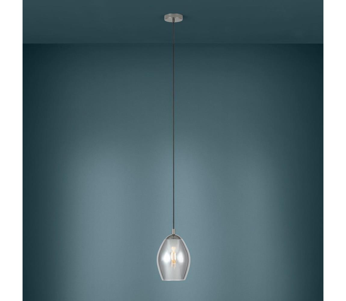 Eglo 39564 - Żyrandol na lince ESTANYS 1xE27/60W/230V dymny