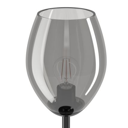 Eglo Stars of Light - Lampa stołowa 1xE27/60W/230V czarna/przydymiona