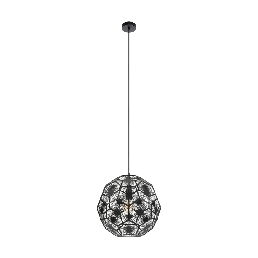 Eglo - Żyrandol na lince 1xE27/60W/230V śr. 41 cm czarny