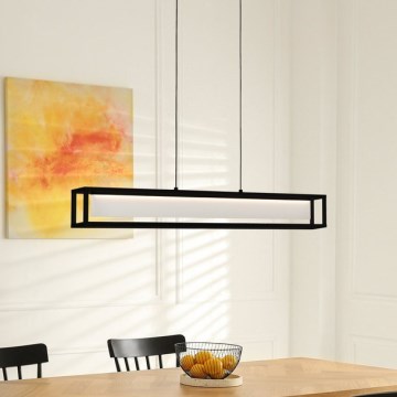 Eglo 39629 - ściemnialna lampa wisząca LED na lince GUALAJO LED/27W/230V czarna