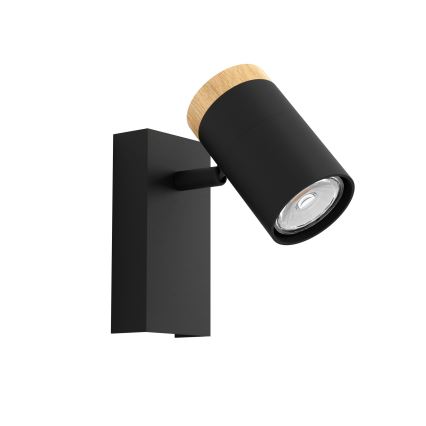 Eglo - LED Kinkiet punktowy 1xGU10/4,5W/230V 3000K czarny/brązowy