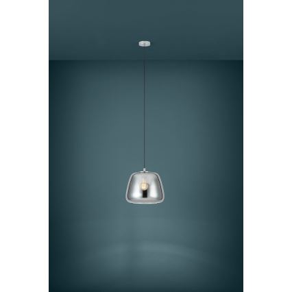 Eglo - Żyrandol na lince 1xE27/40W/230V śr. 35 cm dymny