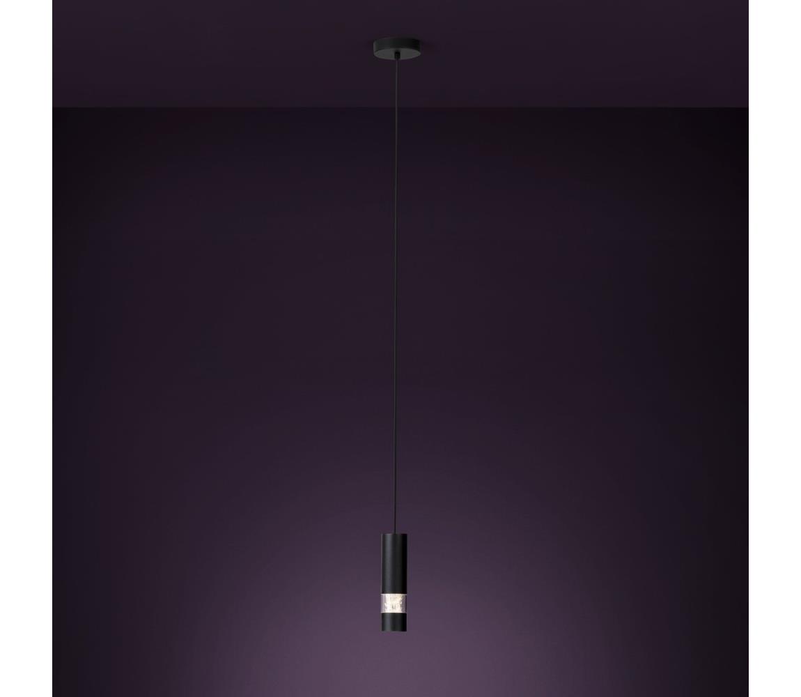 Eglo 39705 - LED Żyrandol na lince BERNABETA 1xGU10/4,6W/230V czarny