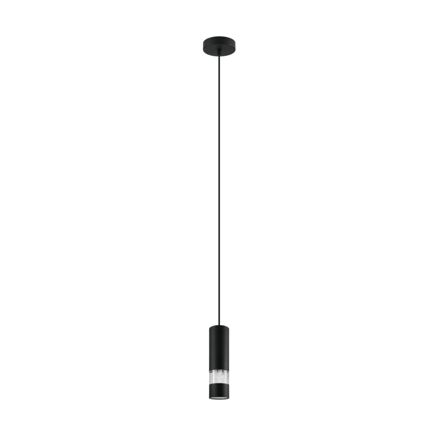 Eglo - LED Żyrandol na lince 1xGU10/4,6W/230V czarny
