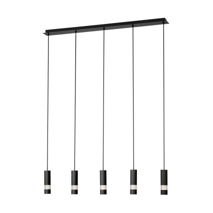 Eglo - LED Żyrandol na lince 5xGU10/4,6W/230V czarny
