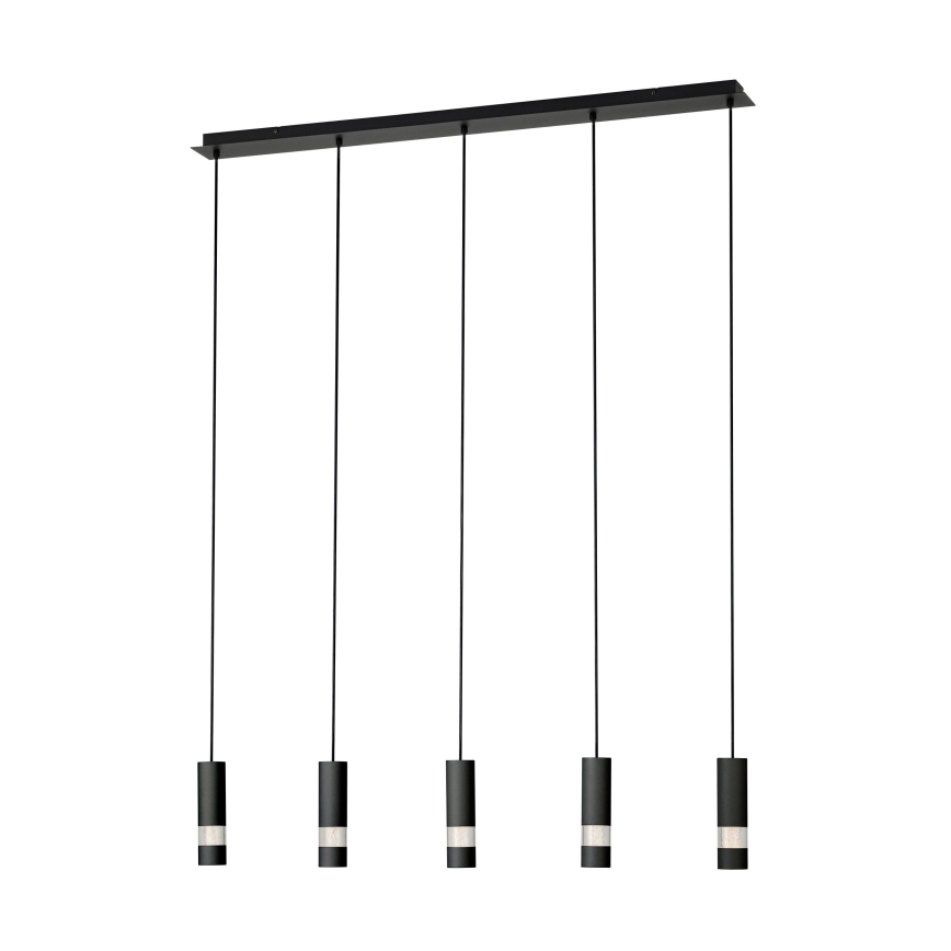 Eglo - LED Żyrandol na lince 5xGU10/4,6W/230V czarny