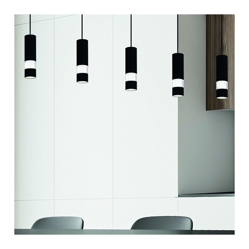 Eglo - LED Żyrandol na lince 5xGU10/4,6W/230V czarny