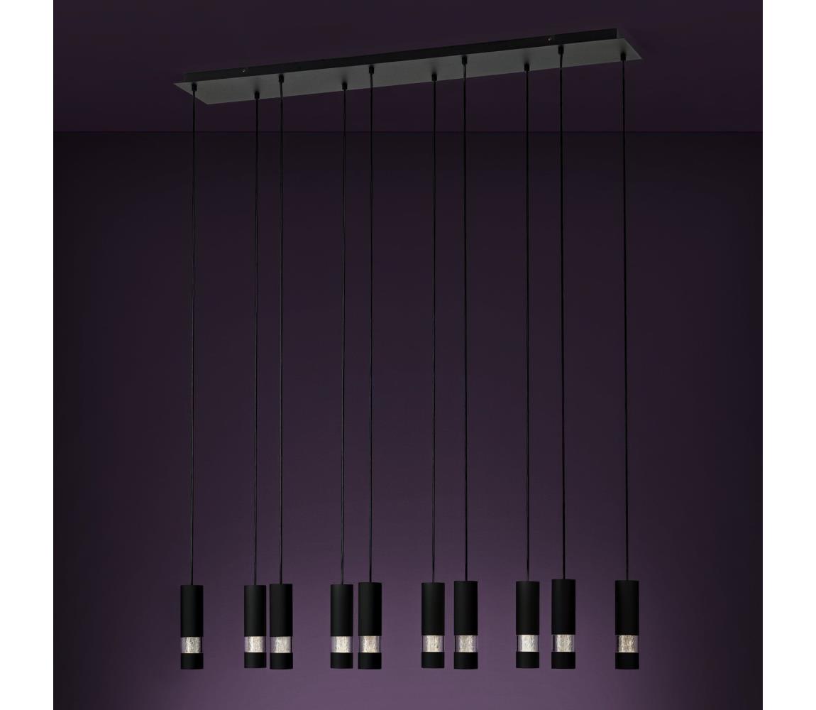 Eglo 39707 - LED Żyrandol na lince BERNABETA 10xGU10/4,6W/230V czarny