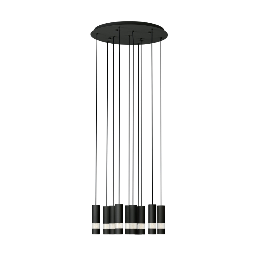 Eglo - LED Żyrandol na lince 10xGU10/4,6W/230V czarny