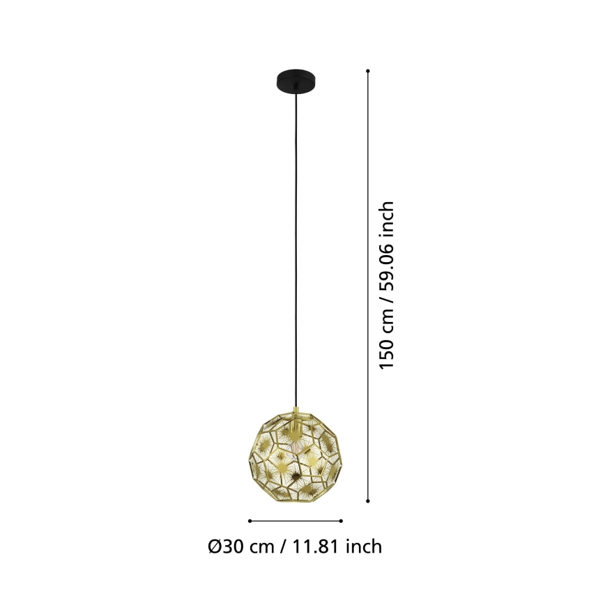 Eglo - Żyrandol na lince 1xE27/60W/230V średnica 30 cm