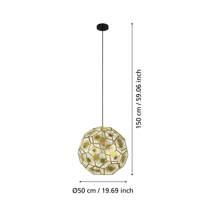 Eglo - Żyrandol na lince 1xE27/60W/230V średnica 50 cm