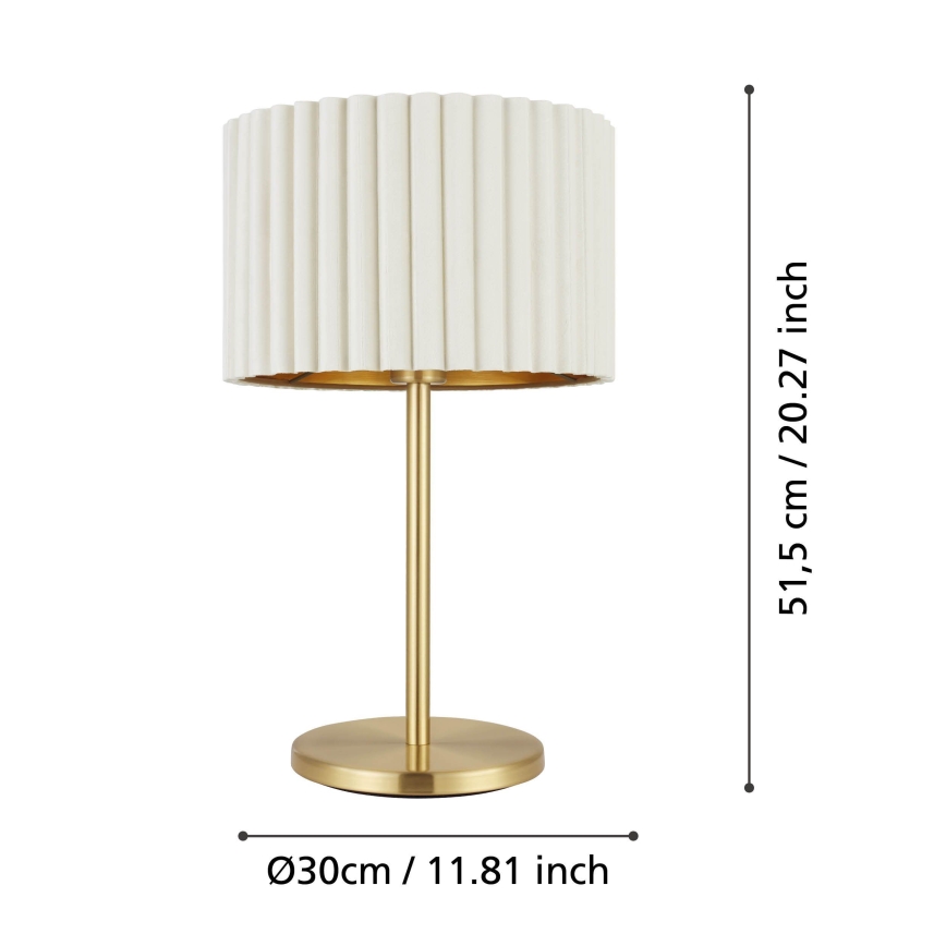 Eglo - Lampa stołowa 1xE27/40W/230V biała
