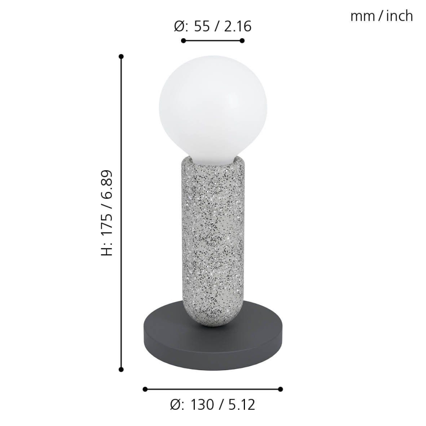 Eglo - Lampa stołowa 1xE27/40W/230V
