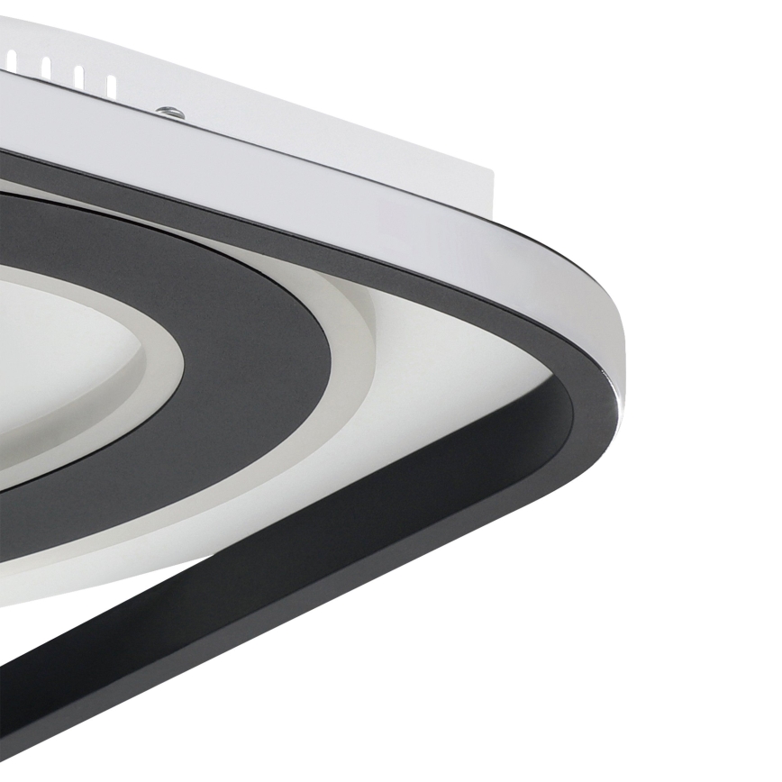 Eglo - LED Plafon ściemnialny LED/21,5W/230V + LED/10,5W + LED/3W 3000-6500K czarny + zdalne sterowanie