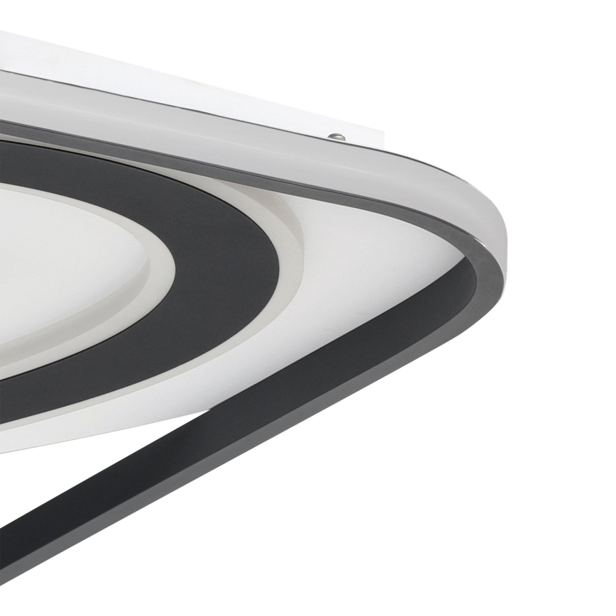Eglo - LED Plafon ściemnialny LED/28W/230V+LED/13W+ LED/2,8W 3000-6500K czarny + zdalne sterowanie